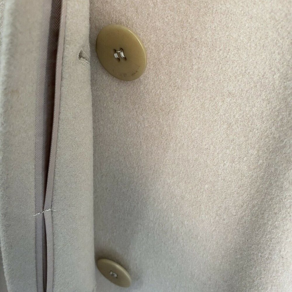 Louis Féraud Blush Pink Wool Swing Coat sz 8 - Picture 4 of 8